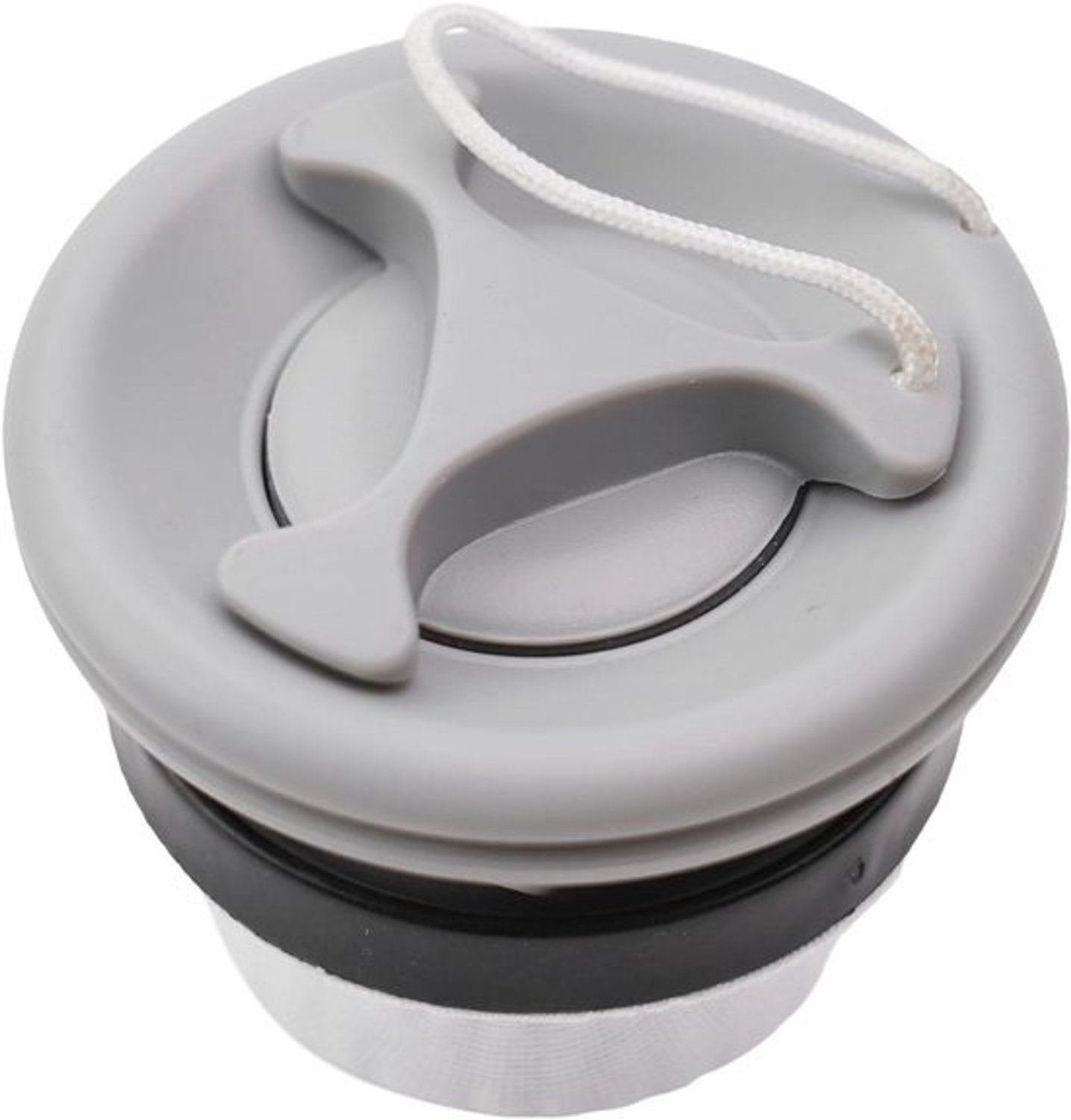Luchtventiel Mondstuk - Gasklep Adapter - Opblaasbare Boten - Hogedruk Snel Opblazen - 8 x 4 cm - Grijs