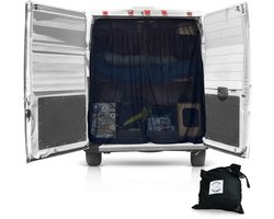 Living in a Bubble Van Bug Screen voor RAM Promaster hoog dak en andere campers, universele maat achterdeur Flyscreen klamboe, middenritssluiting