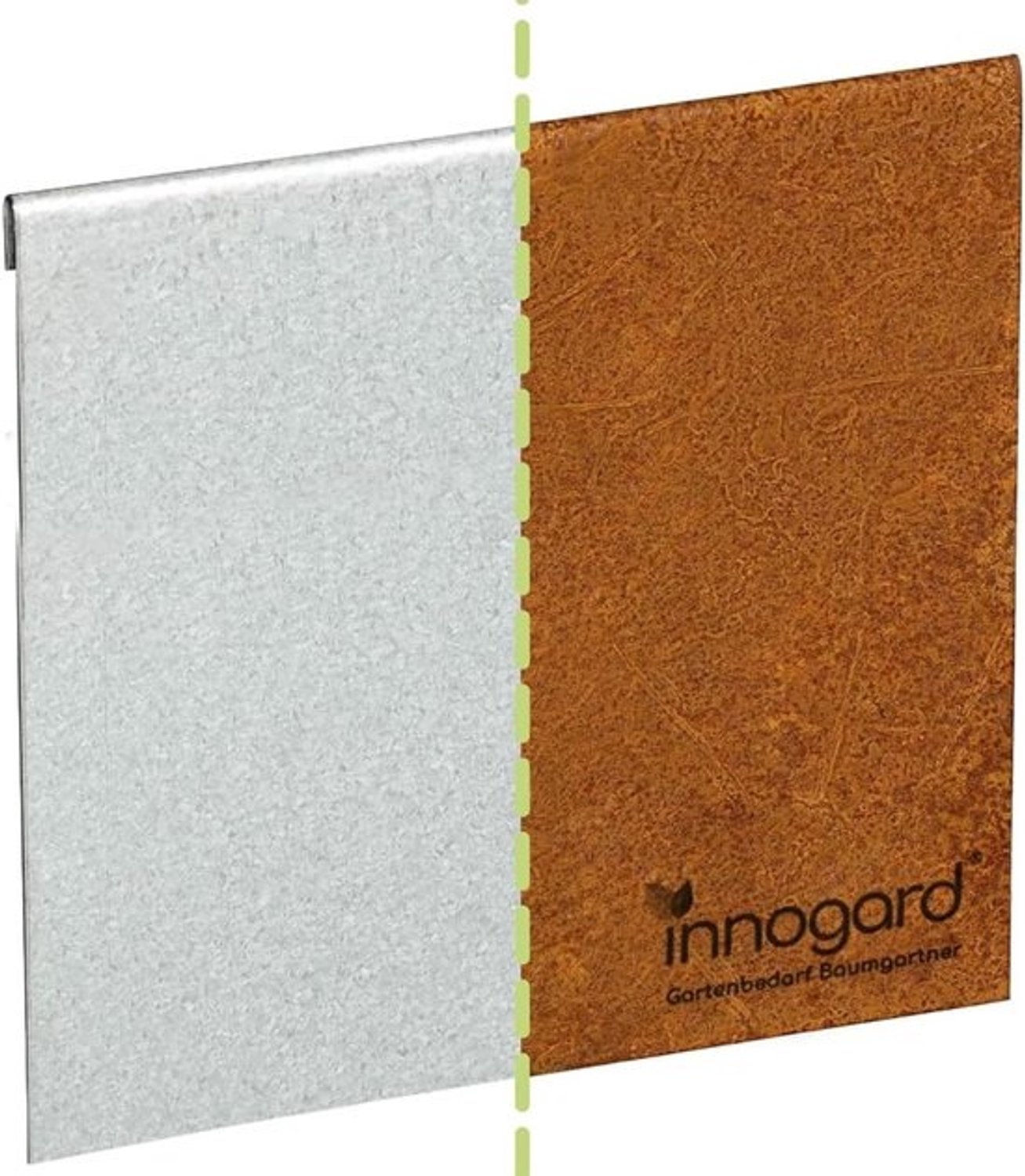 Gazonrand Connector - Verbindingsstuk Metaal - Stabiele Tuinafscheiding - Verstelbare Hoogte - 15-26 cm - Bruin
