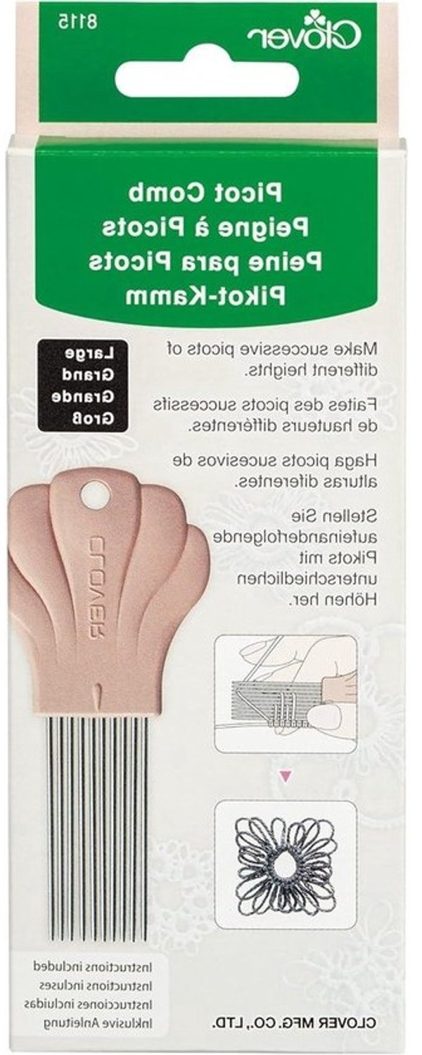Picot Kam - Haarkam Stylingkam - Haar Stijlen - 10 Verschillende Hoogtes - 12.7 cm - Taupe