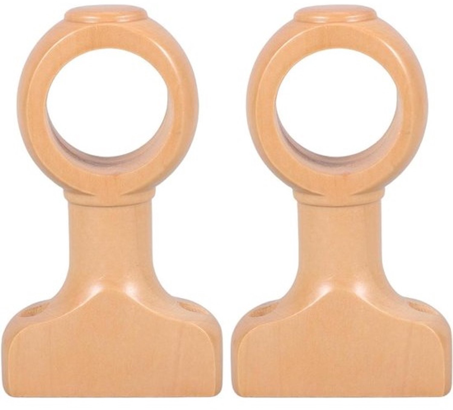 Gordijnroede Beugels - Gordijnhouder Roede - Gordijnen Ophangen - Hoge Belastbaarheid - 113 cm - Bruin