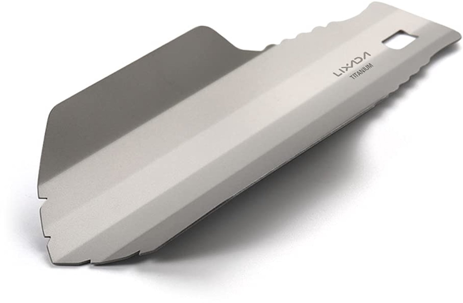 Lixada Titanium kampeerschep, lengte 20,5 cm, werkbreedte 7 cm, super licht, 35 g, voor tuinieren, kamperen, wandelen, strand