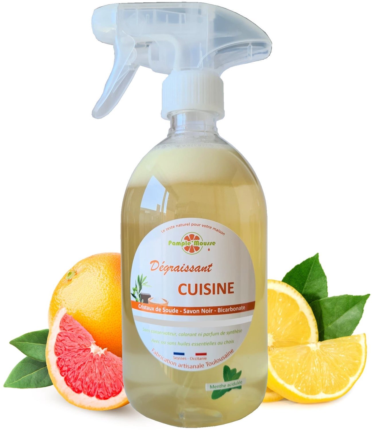 100% Plantaardige Marseille keuken spray reiniger SINAS- reinigt - ontvet - Marseille zeep 500ml