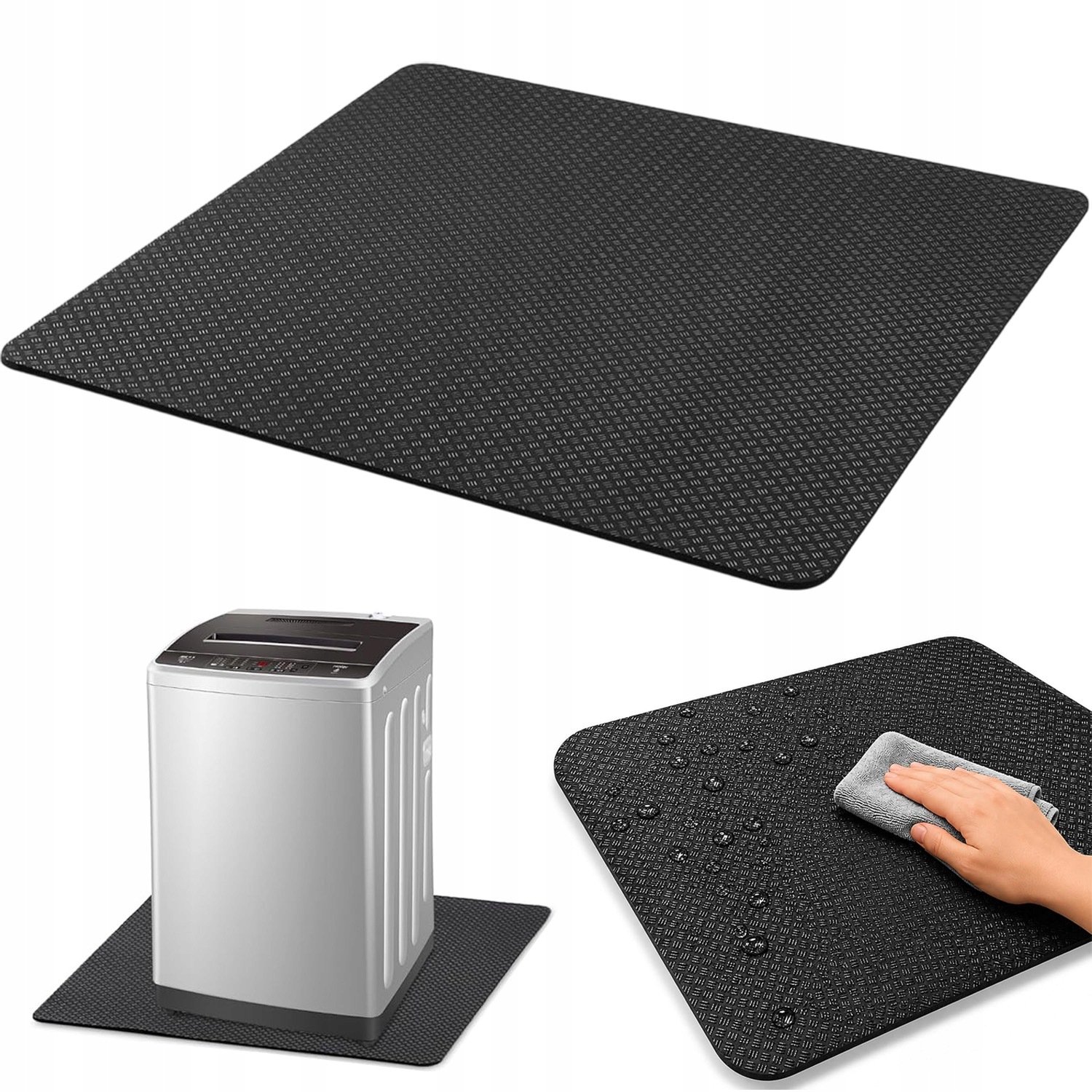 Merkloze Siliconen Mat voor Koelkast/Wasmachine 60x60cm - Vloerbescherming