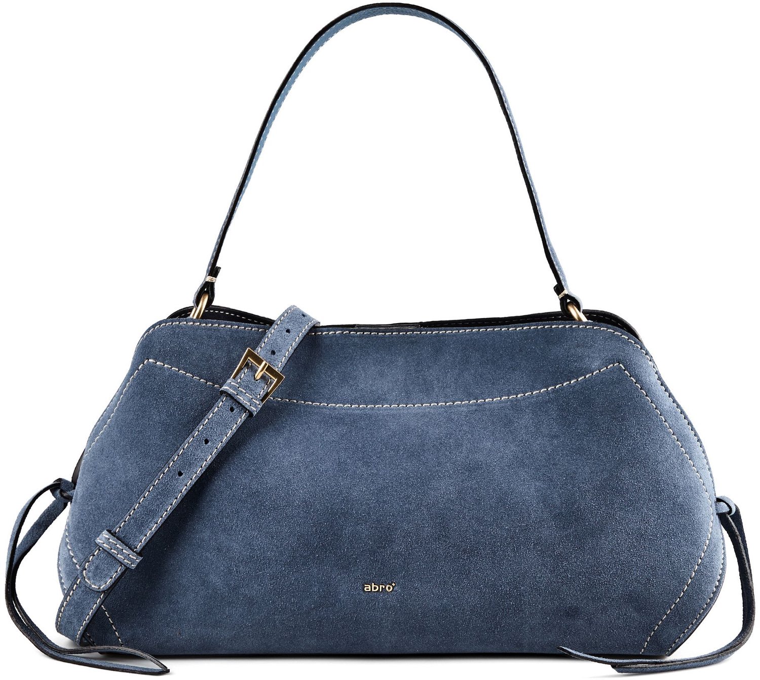 abro Necessity Schoudertas Leder 40 cm - Dames - Jeans