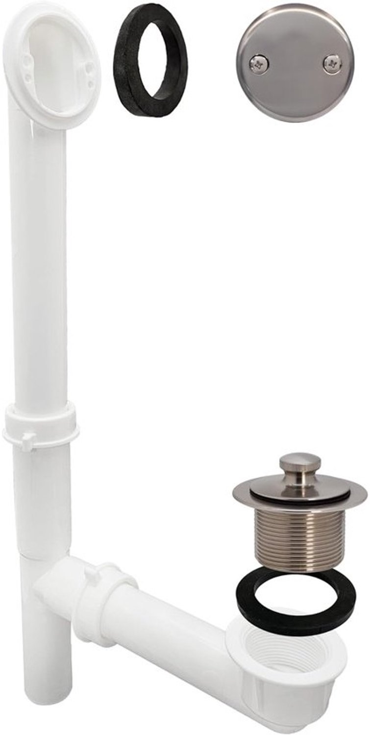 Badkuip Afvoerstop - Badstop - Badkamer - Draai & Sluit - 38 cm - Roestvrij Staal
