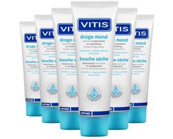 Vitis Tandpasta Droge Mond - 6 x 75 ml