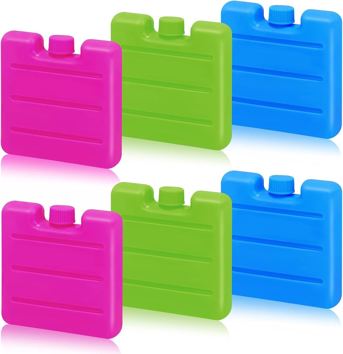 Set van 6 Mini Koeltassen met Herbruikbare Koelelementen voor Picknicks, Vissen en Kamperen - Lichtgewicht en Compact 70ml