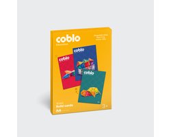 Coblo – Magnetic Tiles Bouwkaarten – 32 stuks – Uitbreiding voor magnetische tegels – Montessori speelgoed– Magnetisch speelgoed – Vanaf 3 jaar