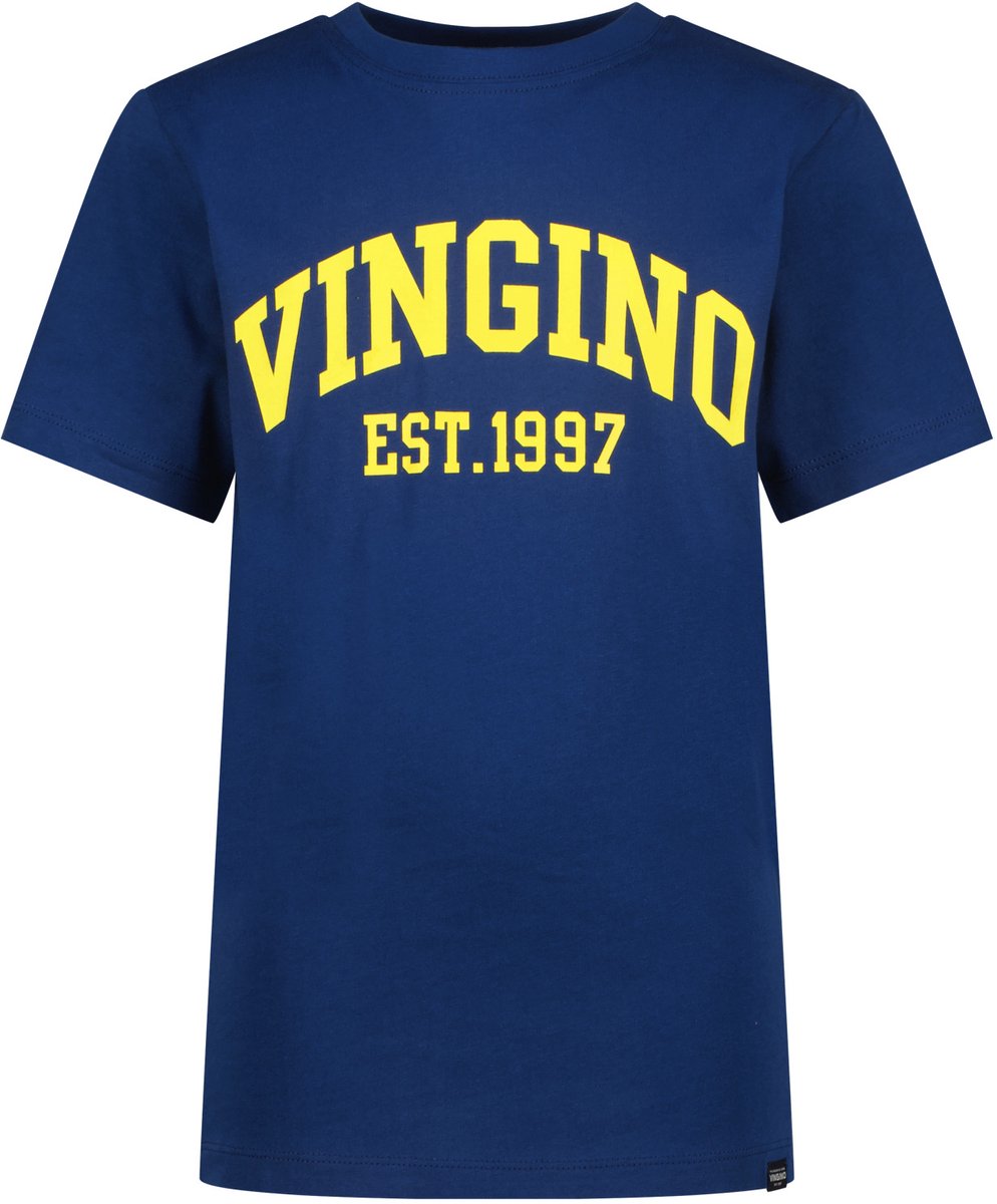 Vingino Icon-logo-SS Jongens T-shirt - Navy Peony