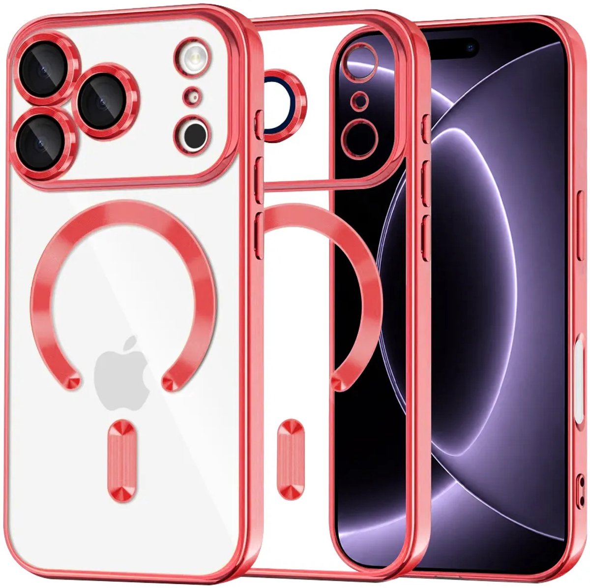 Techsuit - Luxury Crystal MagSafe - iPhone 18 Pro / iPhone Pro - Red