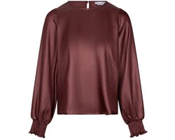 Lofty Manner Top Top Isli Smock Sleeve Ri08 1 Brick Red Dames Maat - XS