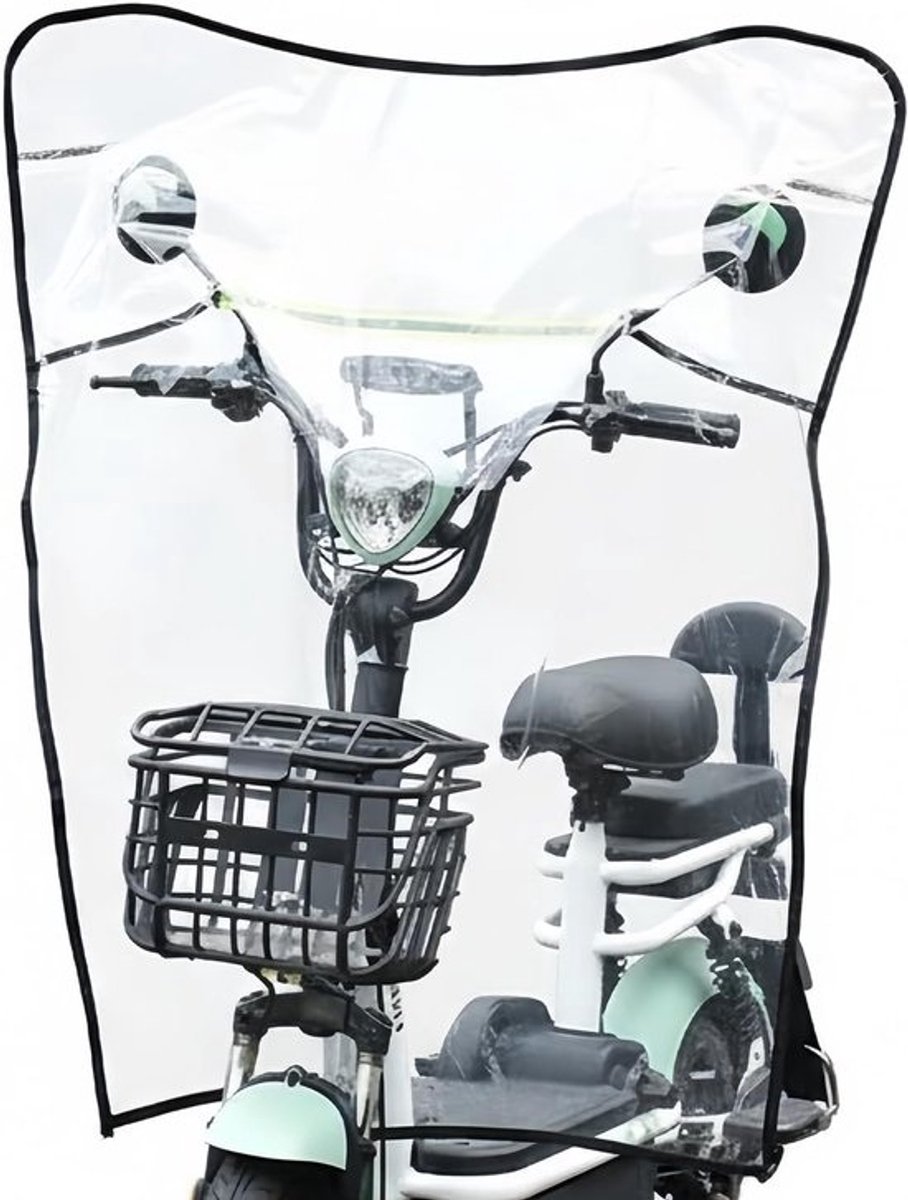 Motorfiets Windscherm - Scooter Accessoire - Bescherming Tegen Wind - Universele Pasvorm - 102 x 90 cm - Transparant