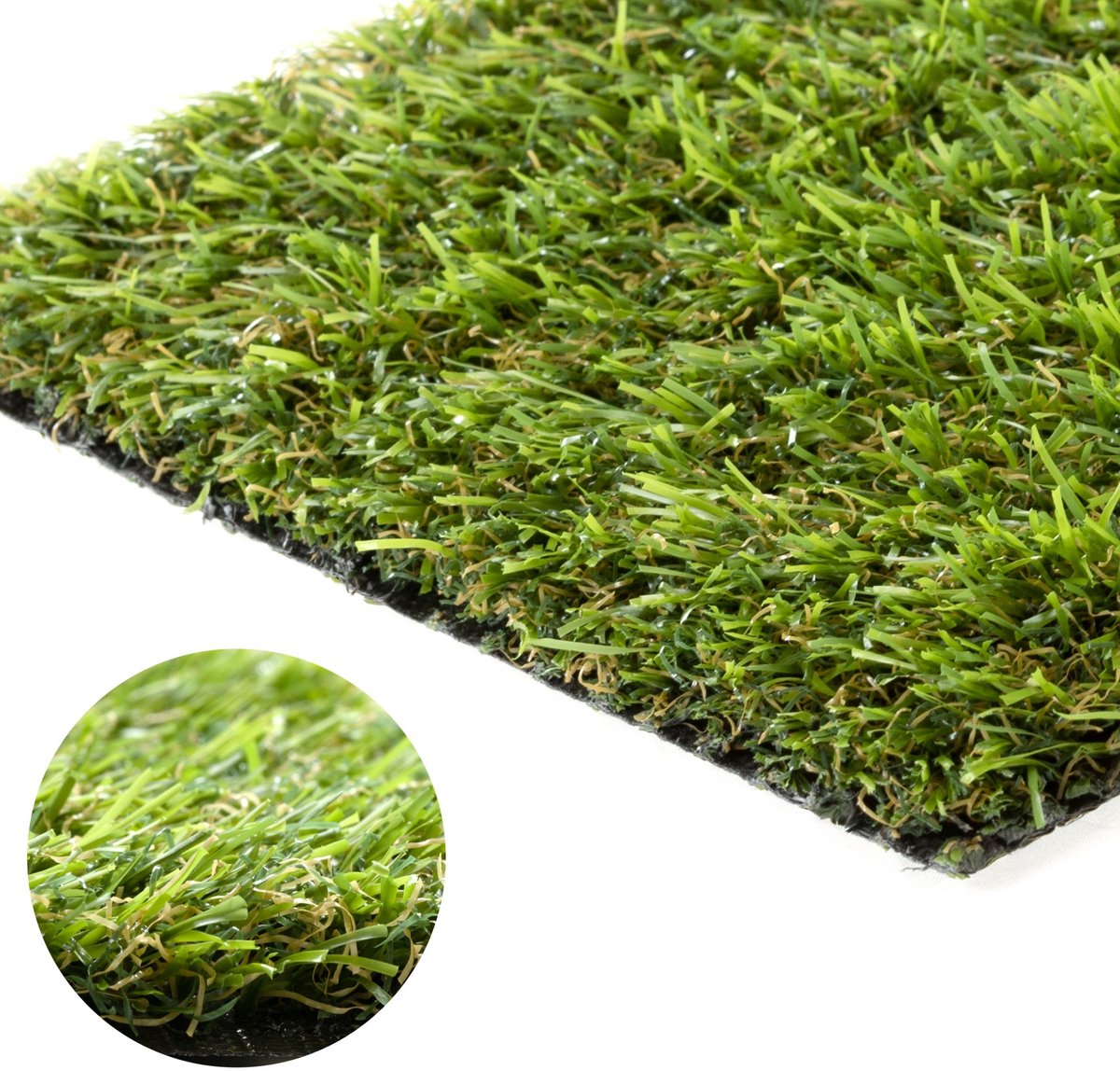 Alvira Kunstgras 25mm Groen - 100x600cm - Zacht & Weerbestendig