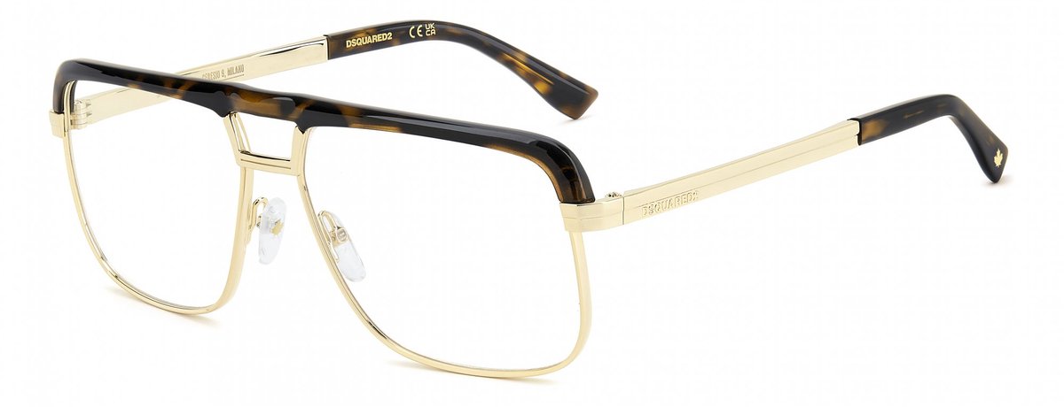 Dsquared2 D2 0215 Havana gold 60/15/139.8 MAN Brilmonturen