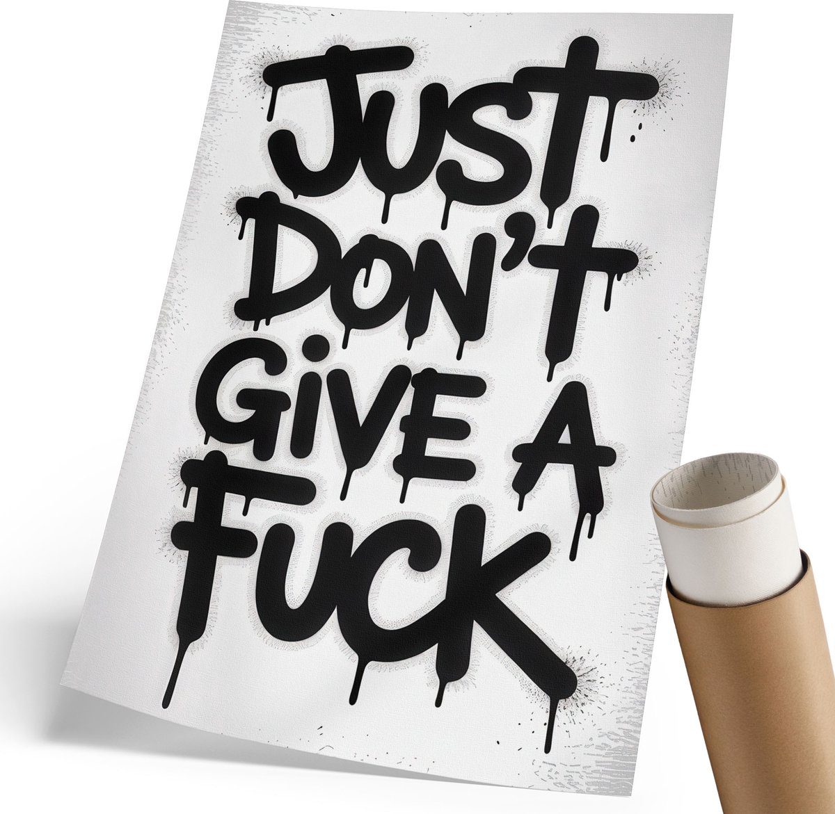 Coloray Canvas Poster Polycanvas - Bosweg, Groente - 210 x 297 mm - Zwart Patroon - Rechthoek - Decoratieve poster - Kantoor - Expressief