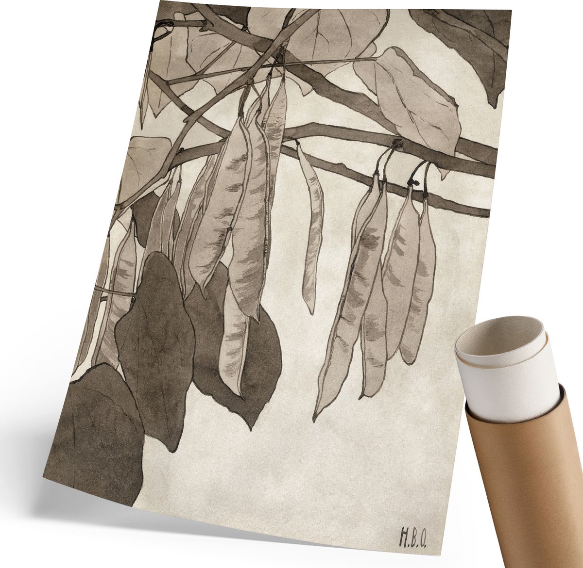 Wallfluent Polycanvas Wandposter - Moderne Brug, Fotografie - 420 x 594 mm - Grijs Design - Rechthoek - Canvasposter - Woonkamer, Slaapkamer, Kantoor - Modern