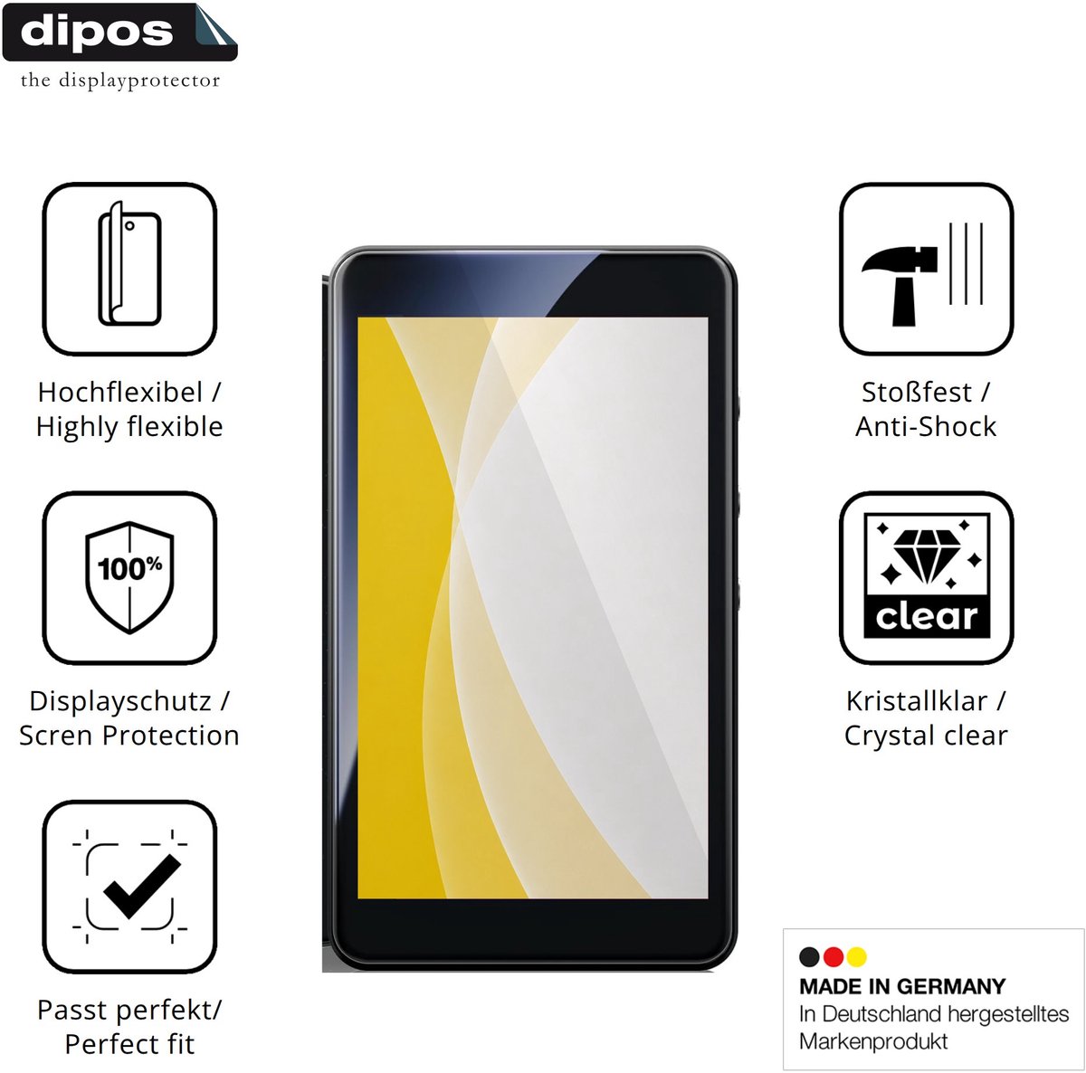 dipos – 2x Beschermfolie geschikt voor PECSU G4S | 3D Full Cover Screenprotector | 100% Passend