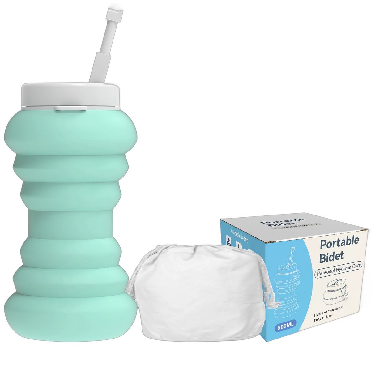 Currero Peri Bottle - Postpartum Fles - Spoelfles - Vaginale Douche - Bidetfles - 500ml - Kraamverzorging - Reisformaat