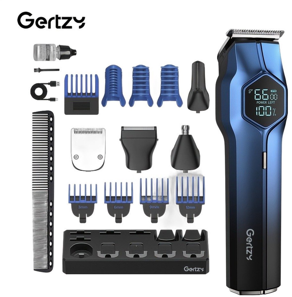 Currero Foil Shaver - Scheerapparaat Mannen - Hoofd Scheerapparaat - Head Shaver - Tondeuse met Trimmer - Lichaam en Baard - Oplaadbaar