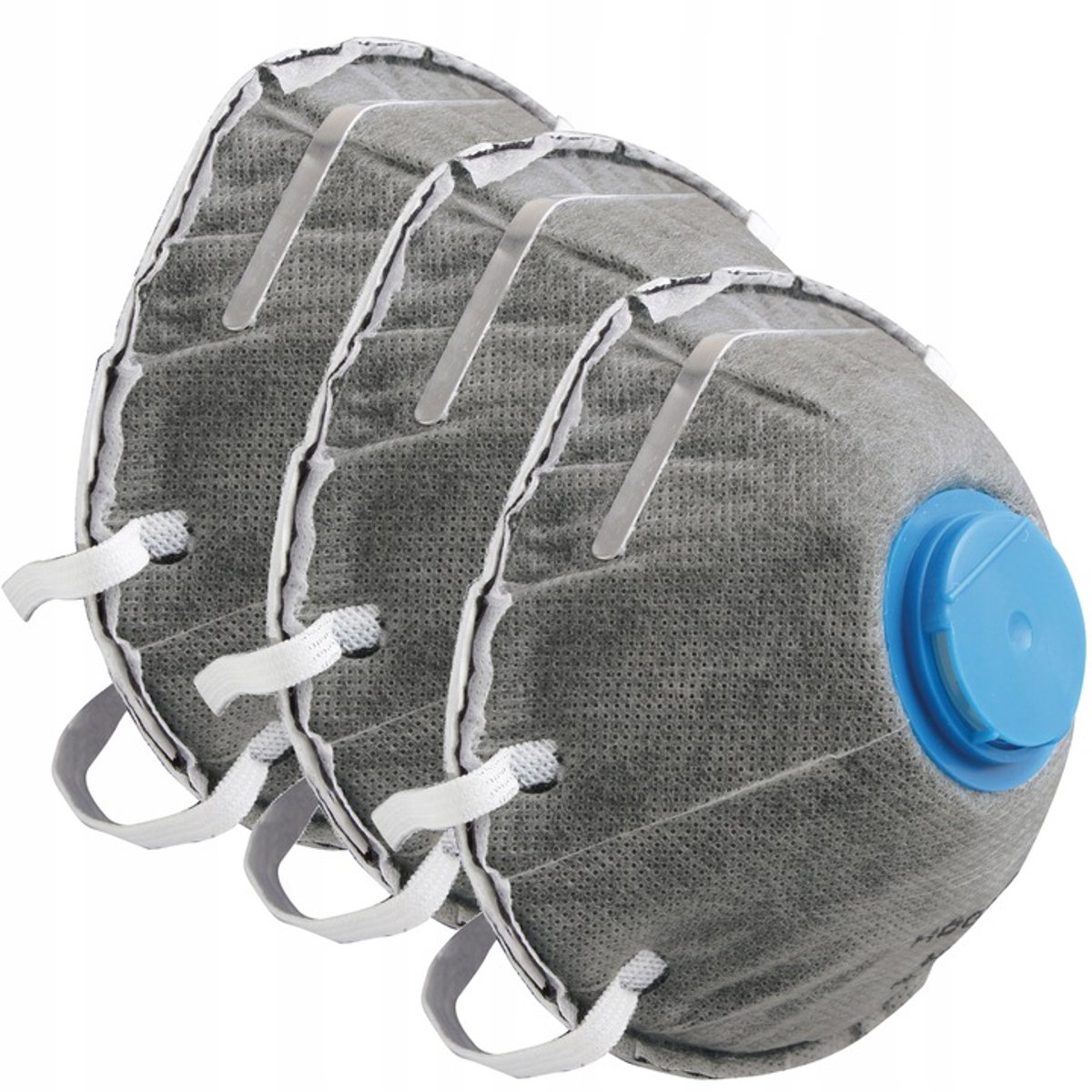 Hogert FFP1 Stofmasker met Ventiel - 3 Stuks