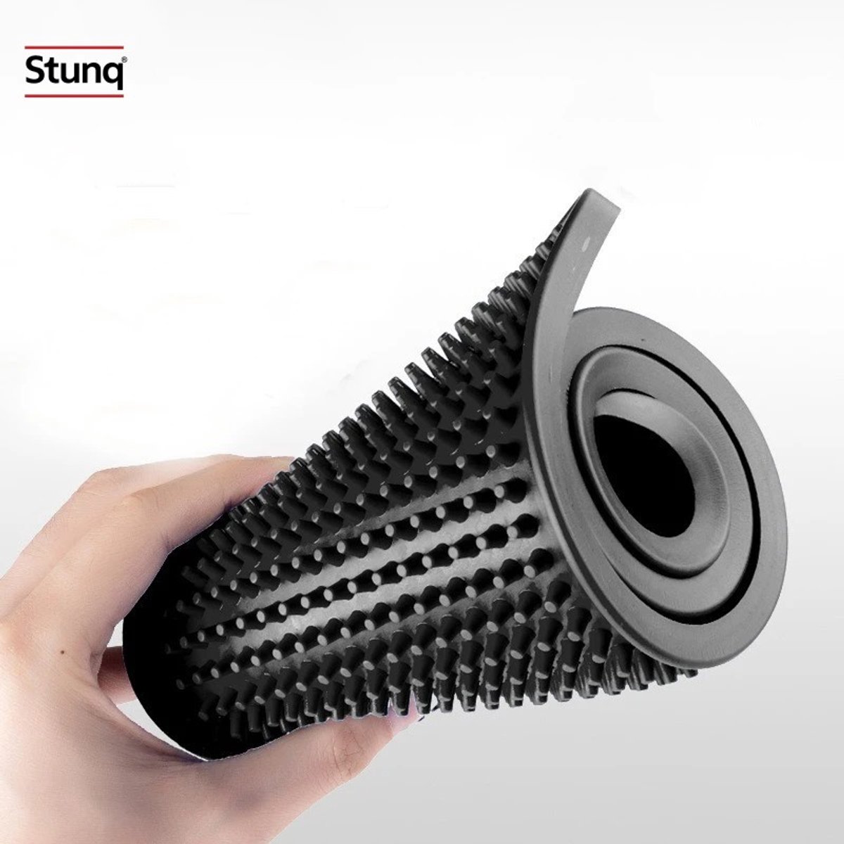 Stunq® Zwarte rubberen barmat - anti-slip afdruipmat voor glazen en baraccessoires