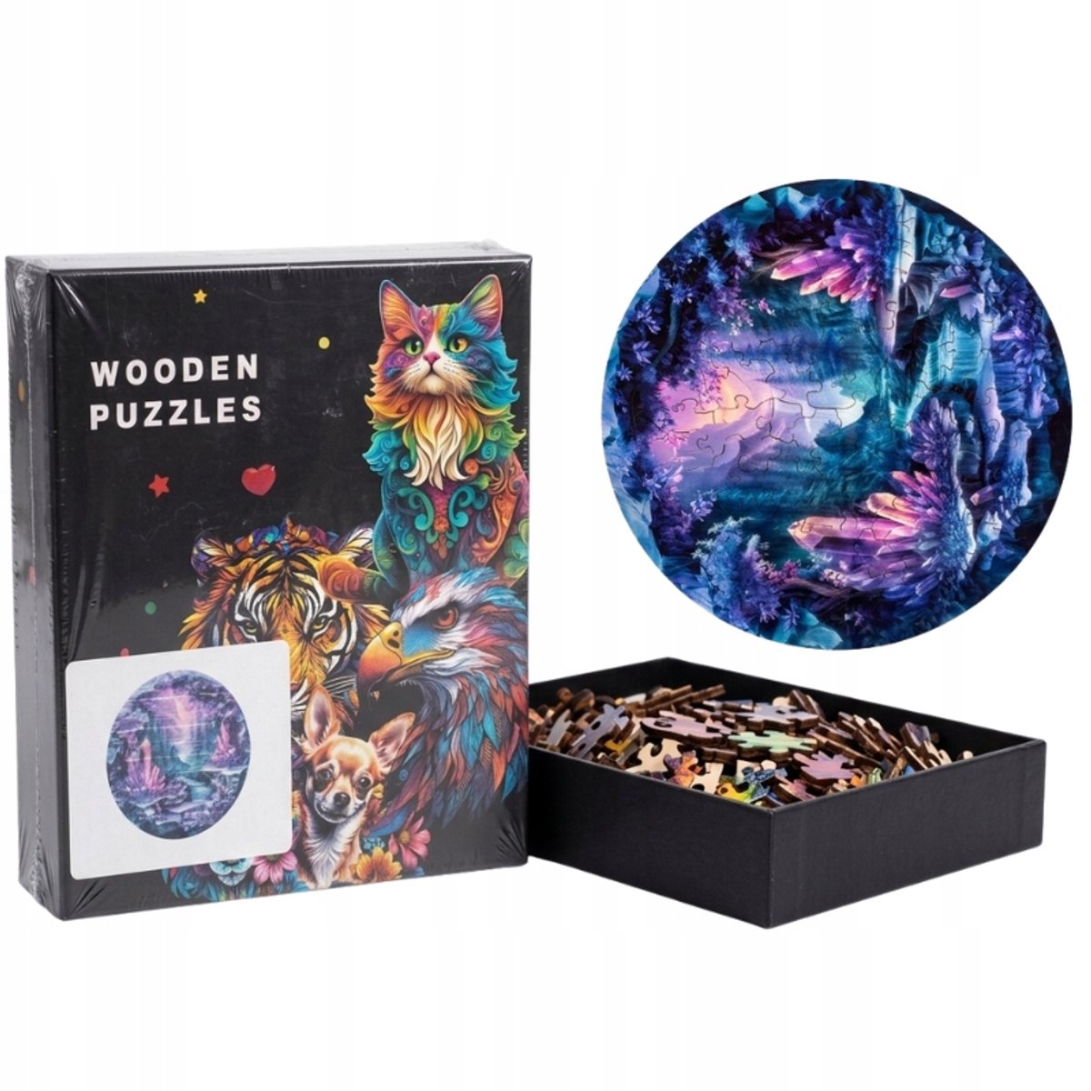 Houten Puzzel voor Kinderen & Volwassenen - Mooie Patronen