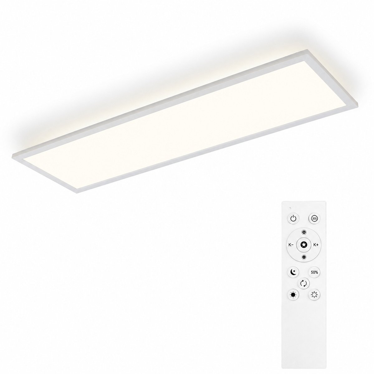Lovhaus Rechthoekige LED Plafondlamp 100x25 cm – 30W – Dimbaar – Keuken & Kantoor