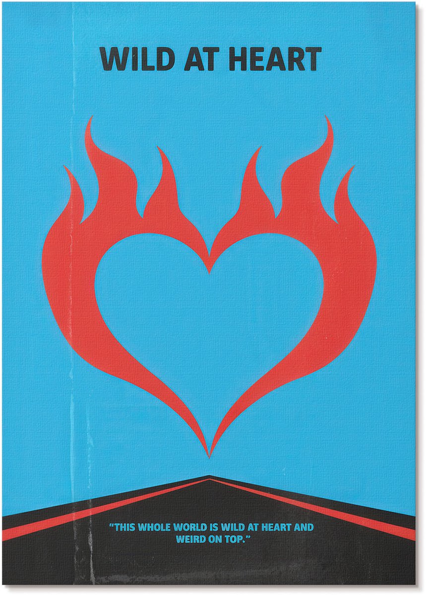 Tulup Polycanvas Wandposter - Vlammend Hart, Poster - A4 - Blauw Kunst - Rechthoek - Interieurdecoratie - Woonkamer, Slaapkamer, Kantoor - Popcultuur