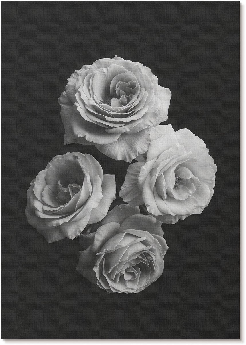 Tulup Canvas Poster Polycanvas - De Gloeilamp En De Stad, Beige - A4 - Zwart Patroon - Rechthoek - Decoratieve poster - Kantoor - Klassiek