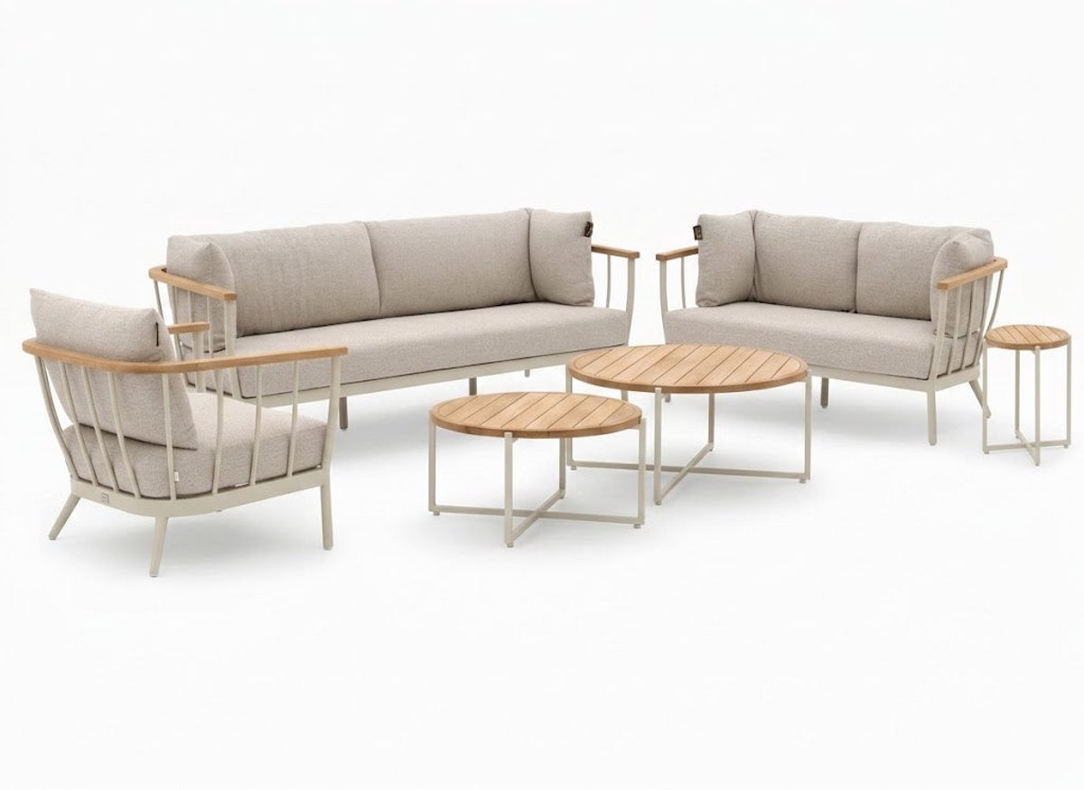 Apple Bee Condor Loungeset Nr. 1 | 6-delig | Oyster | BEE WETT®