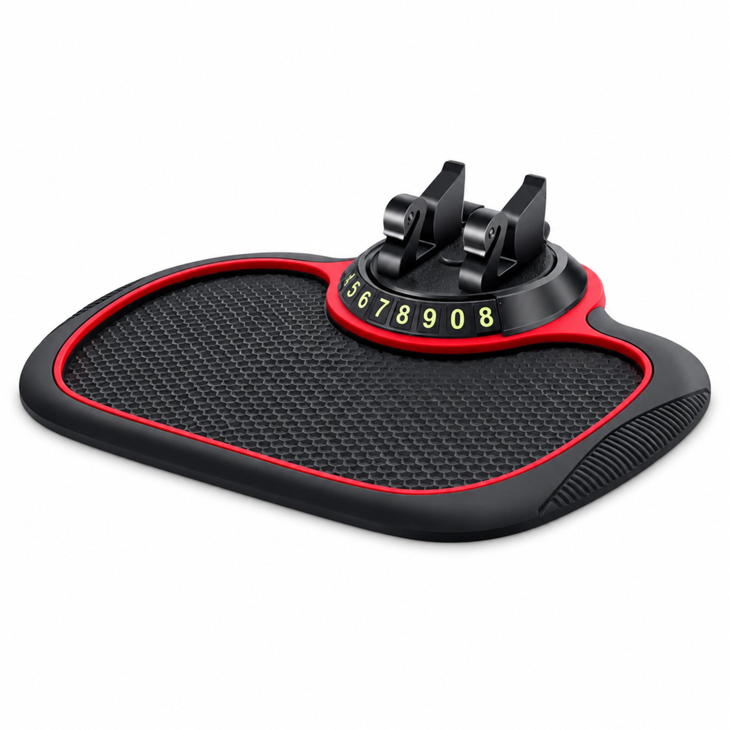 telefoonhouders auto drie in één met antislipmat telefoonhouder en verborgen nummerbordje voor het dashboard