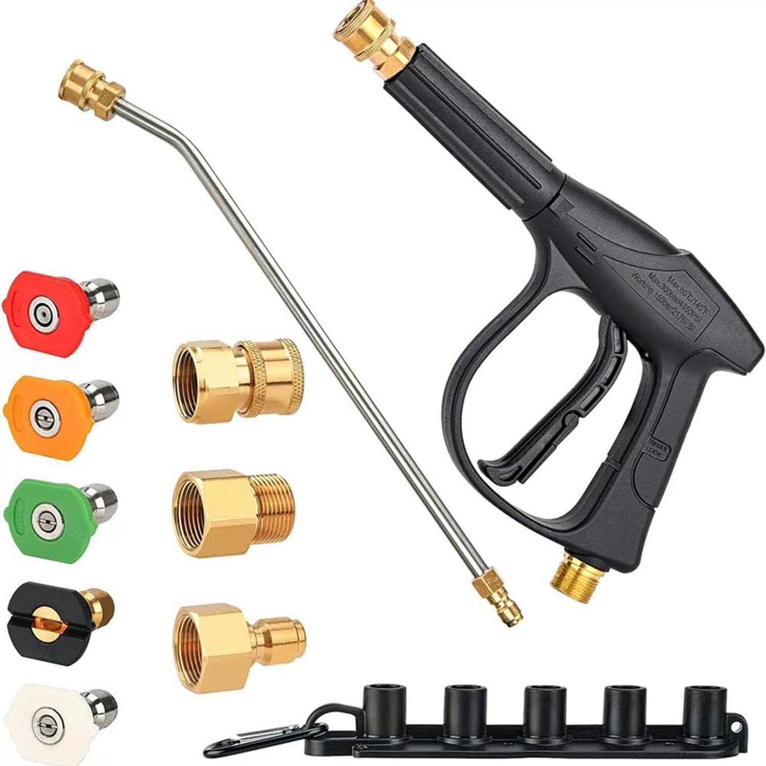 High Pressure Sprayer Gun for High Pressure Sprayer High Pressure Gun 3000 PSI High Pressure Cleaning with Spare - ShopVlot