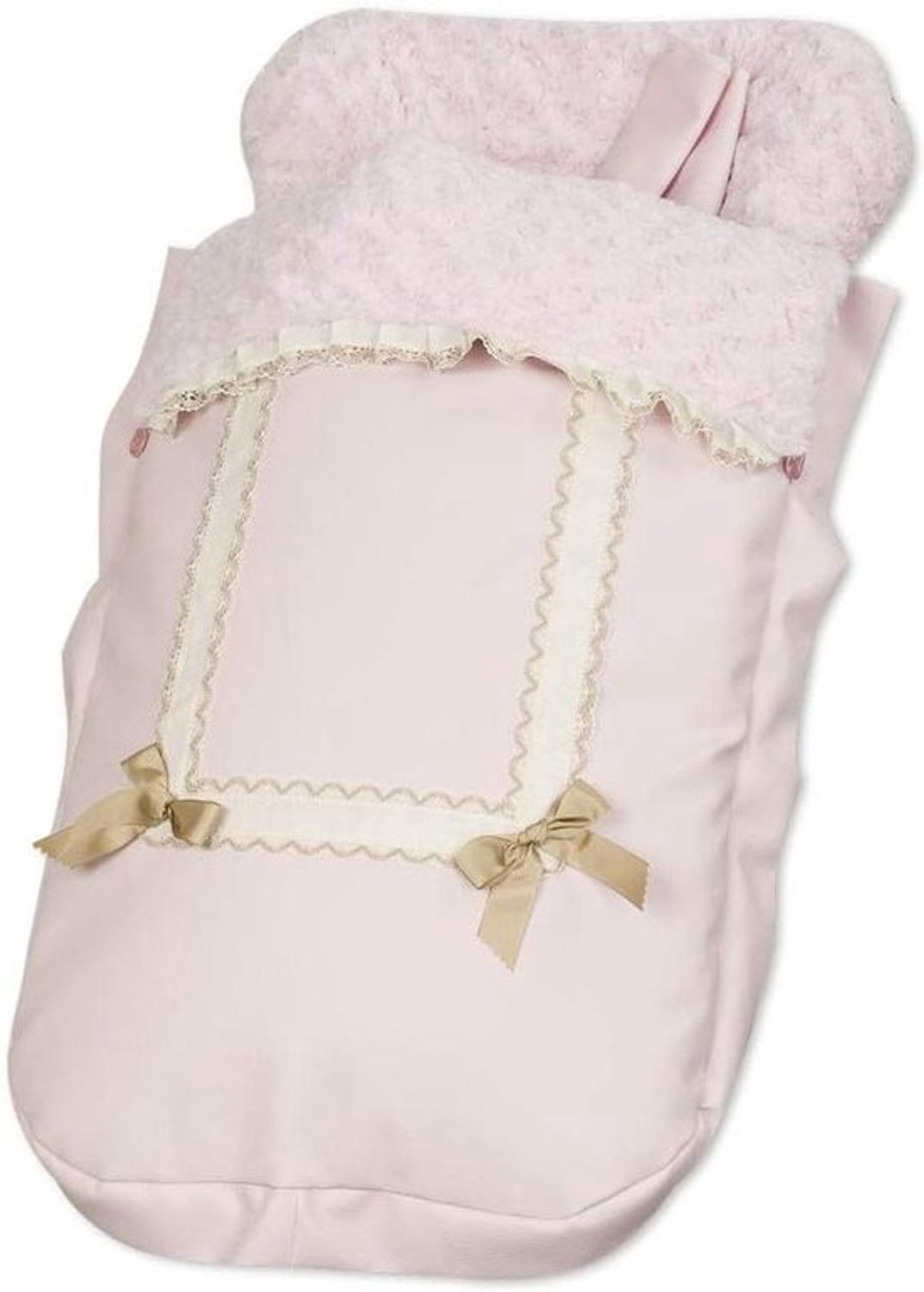 Babyvoetenzak - Zitzak voor kinderwagen - Babycomfort - Universeel aanpasbaar - 85 x 55 x 90 cm - Roze