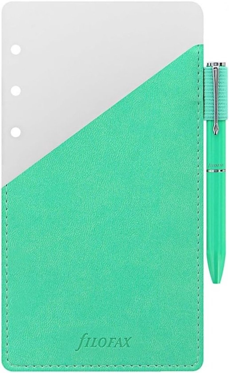 Elastische penlus en steekvakken - set voor Personal Agenda Organizer - Groen