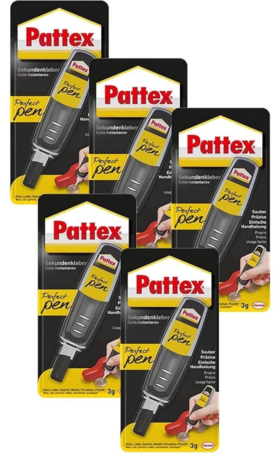 Extra sterke secondelijmpen voor precisie en nauwkeurige dosering - geschikt voor hout, rubber en porselein