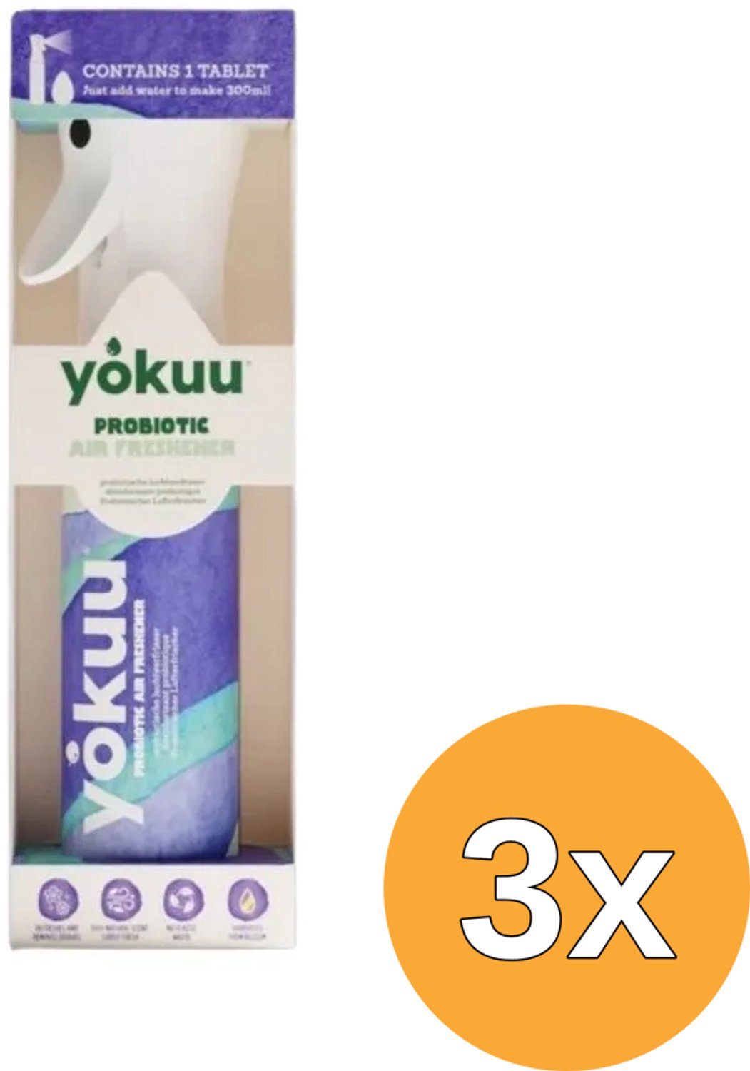 3x Yokuu Starterkit Probiotische Luchtverfrisser (1 stuk)