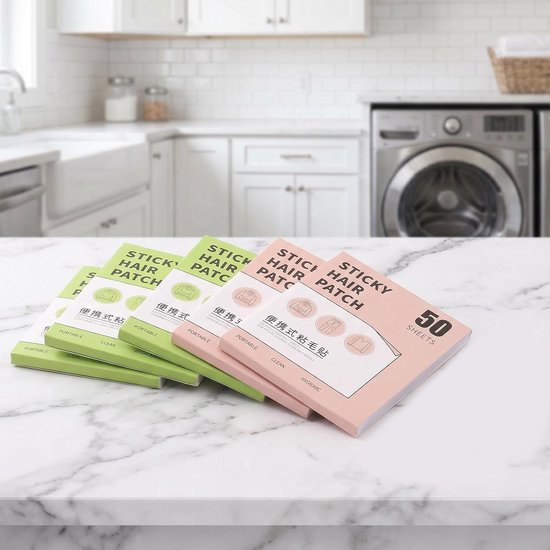 300 Stuks Lint Remover Sheets Draagbare Zelfklevende Plakpads voor Huisdierhaar Pluis Geschikt voor Kleding Meubels Bedden Boeken met Per Boek Handzaam voor Reizen Dagelijks — afbeelding 4