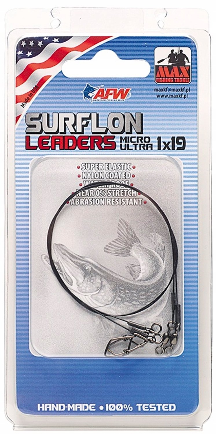 Merkloos Vissersonderlijn Surflon 1x19, 12kg, 25cm