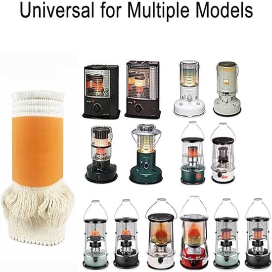 4 stuks Lont petroleumverwarming,Reservelont voor petroleumverwarming,warmtestraler voor camping, tentverwarming, koken, petroleumkachel 65 mm 75 mm 85 mm 95 mm (Maat : Ø95xT2.5xL180MM) — afbeelding 3