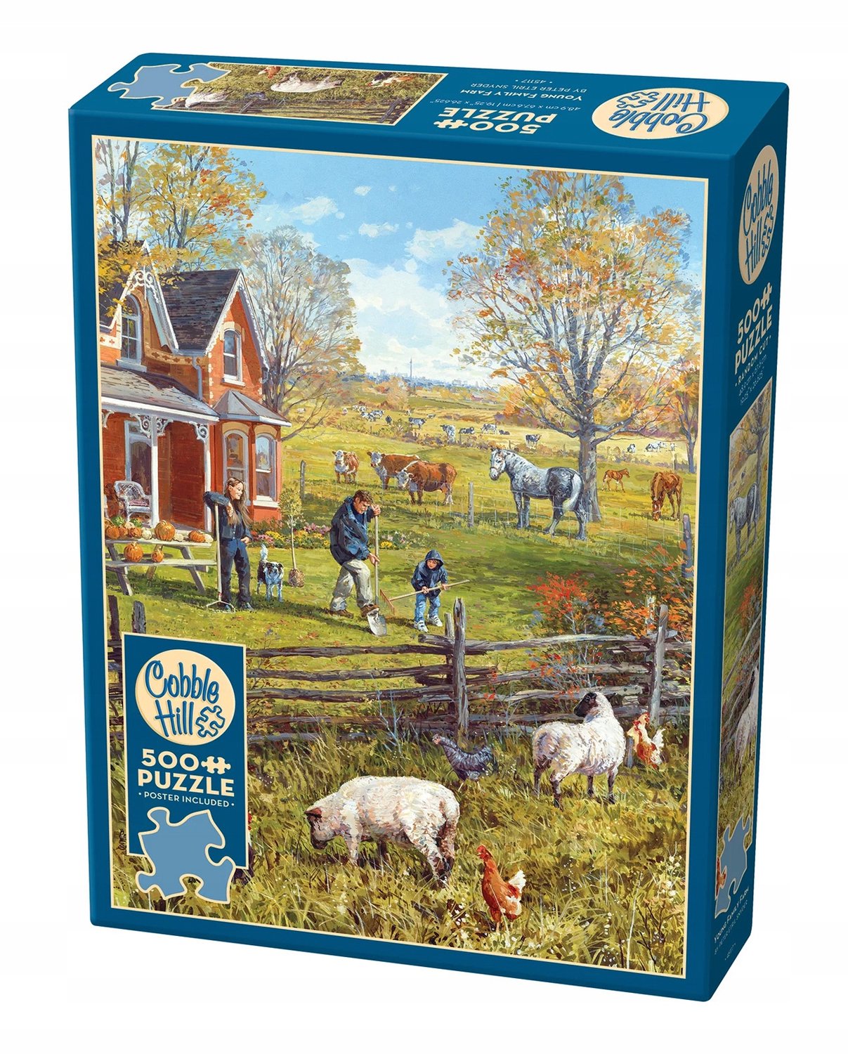 Cobble Hill Familboerderij Puzzel 500 Stukjes