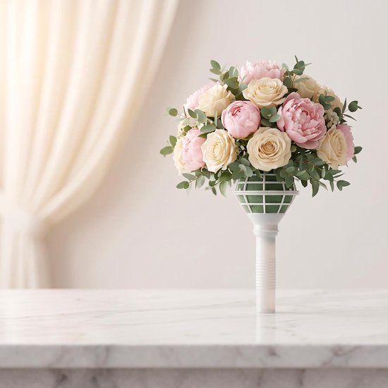 12 stuks bloemenboekethouders, schuimstof steekmassa bruid boeket houder nat schuim bloemschuim verse bloemen steekspons voor bruiloftsboeket waterval boeket bloemstuk — afbeelding 4