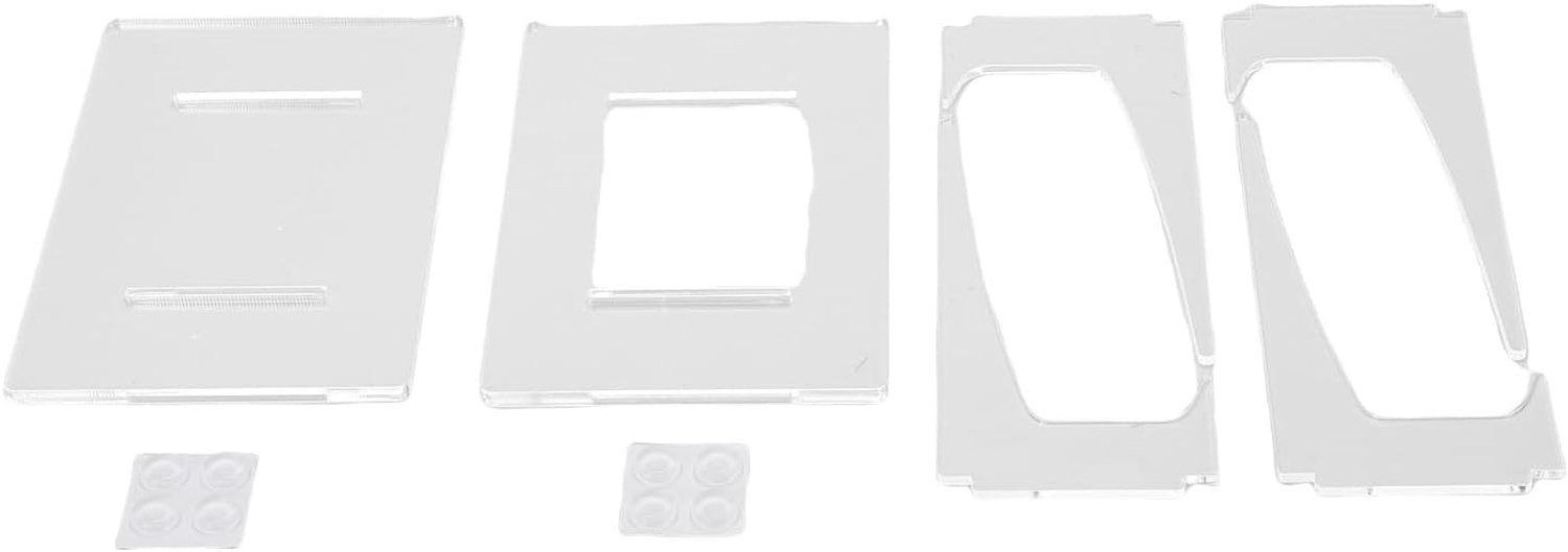 2-packs grote plaathouder acryl doorzichtige plaat displaystandaard voor boek decoratieve plaat plaquette fotoschotel tafelblad kunst thuiskantoor