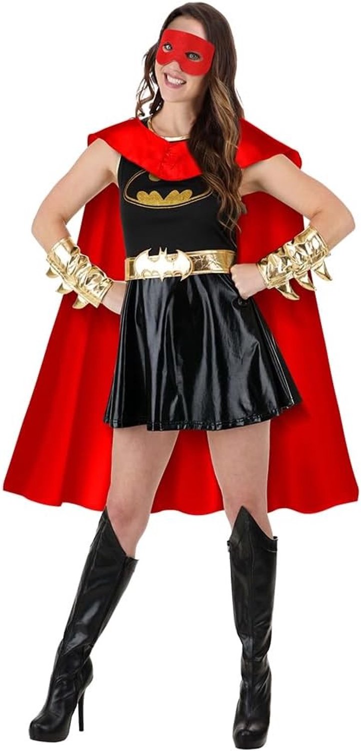 Volwassen Vampier Vleermuis Cape met Zwarte Halter en Kanten Vleermuismasker voor Halloween en Cosplay, Inclusief Vleugels en Kostuumaccessoires