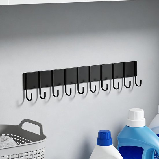 3 Stuks Delige Magnetische Wasmachine Organizer met Zware Metalen Manden Handdoekhaken Universele Wasruimte Opbergrek zonder Boren voor Wasmachines Keukens Koelkasten — afbeelding 2