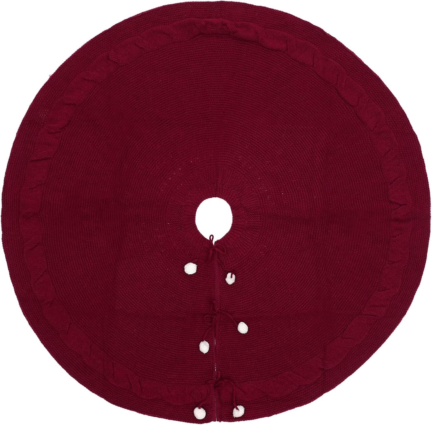 Scandinavische Boomrokdecoratie Kerstmis Kerstvakantie Kunstschort Kleine Boomrok Grote Boomrok Trui Rustieke Rood