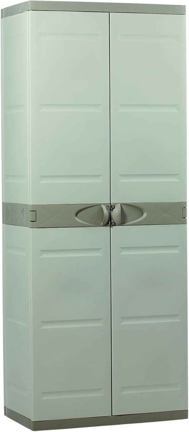 plastiken, Titanium, kunststof kast, 105 x 44 x 88 cm, 70 x 44 x 176 cm, beige