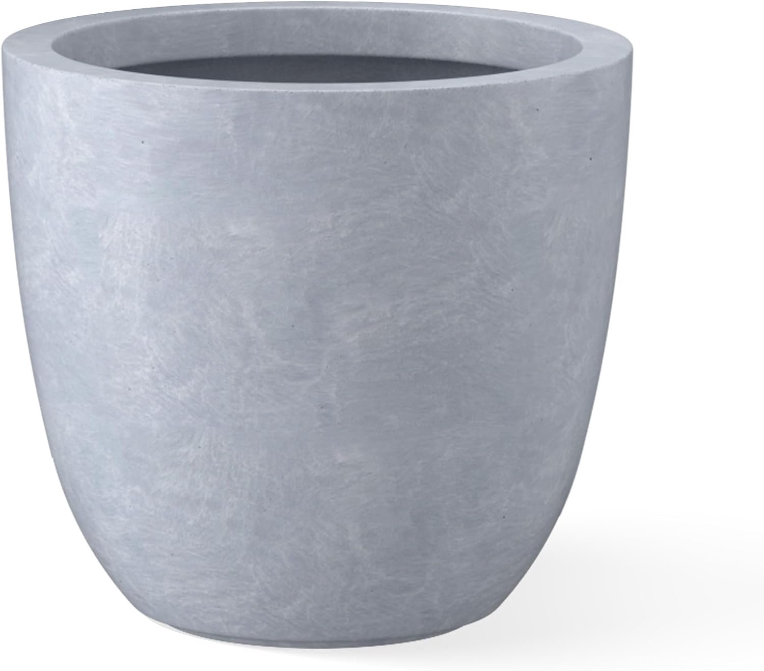 Kante RC0050B-C60611 lichtgewicht beton moderne outdoor ronde plantenbak, leisteen grijs