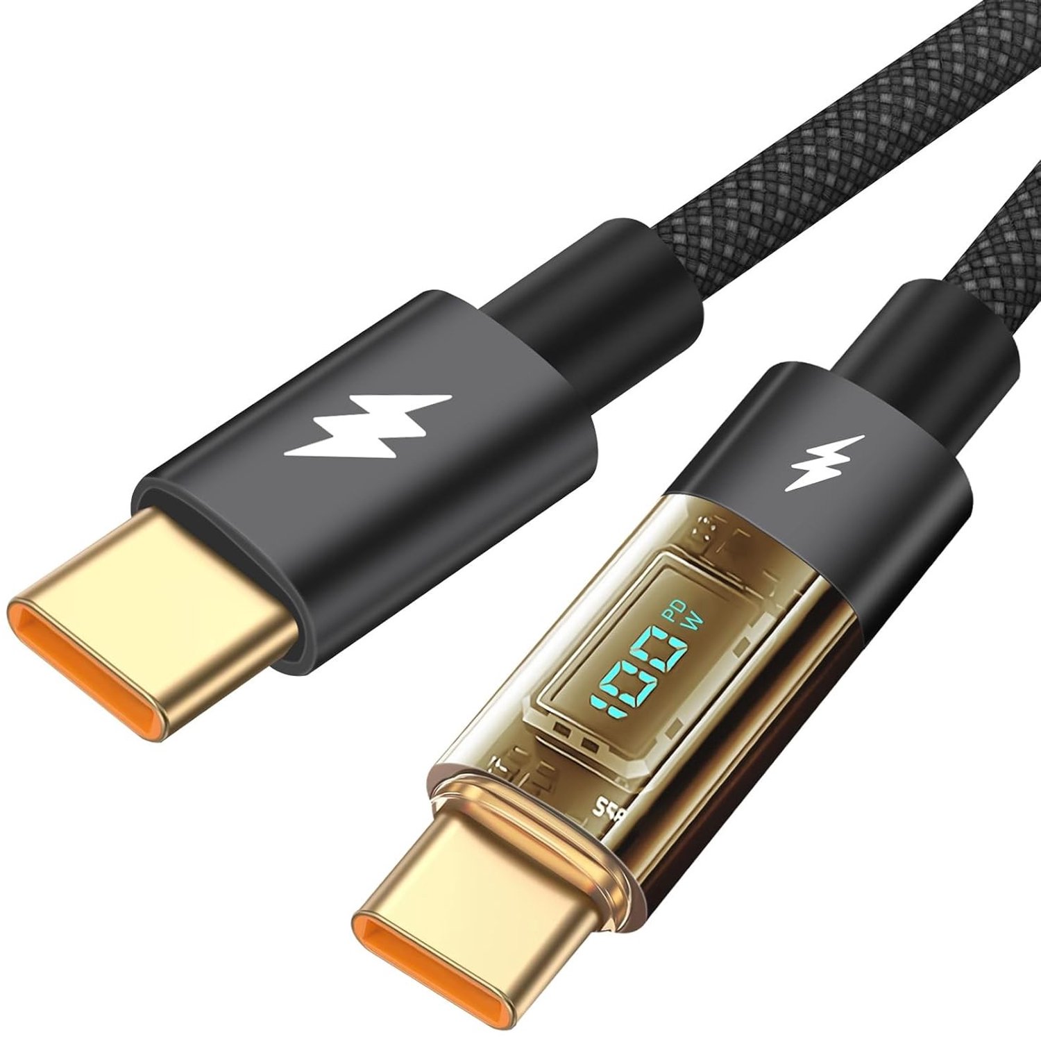 Snelle USB-C naar USB-C Kabel, 100W PD3.0/QC3.0, Geschikt voor iPhone 16 Pro Max, Samsung S24/S23/S22 en MacBook - 2 Meter Lang, Ideaal voor Snelladen en Gegevensoverdracht