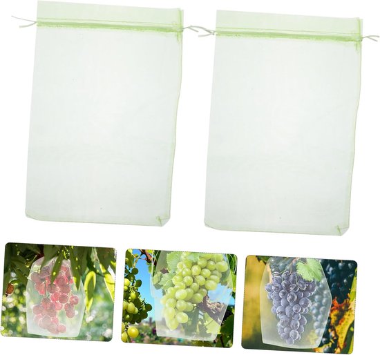 100 Stuks Insectennetten Voor Groenten En Fruit Beschermzakken Voor Groenten En Fruit Netzakken Voor Netzakken Voor En Organzazakken Voor — afbeelding 4